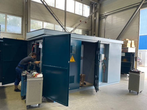 Киосковая комплектная трансформаторная подстанция в металлическом корпусе (КТПН, КТПП) 